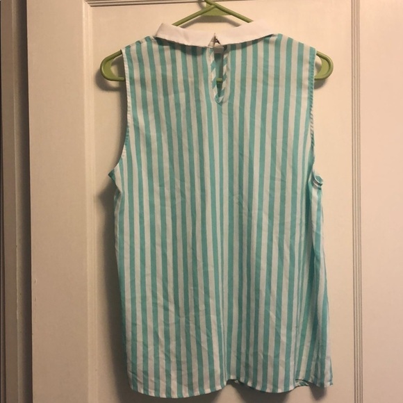 Sleeveless Forever 21 Striped Shirt‎ - Picture 2 of 3